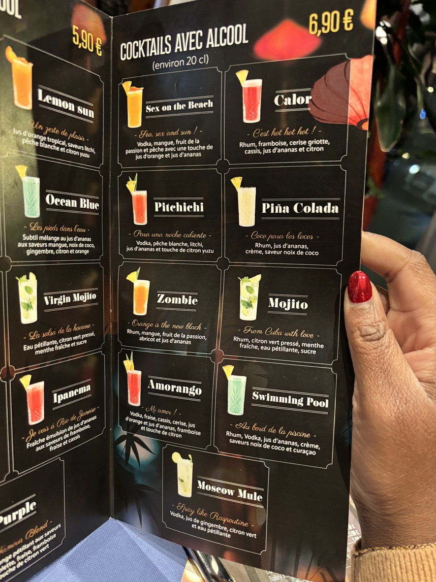 Restaurant Paradis Taverny menu 2