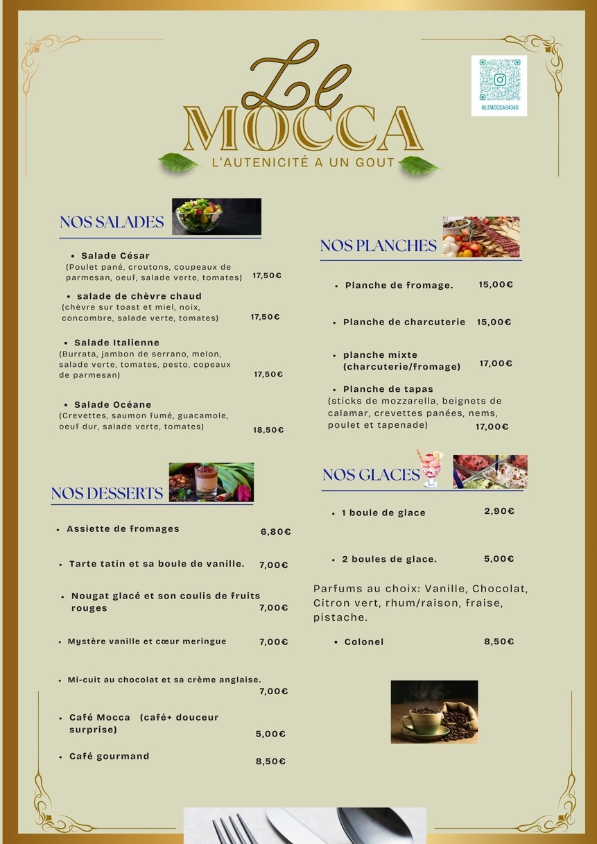 Le Mocca menu 3