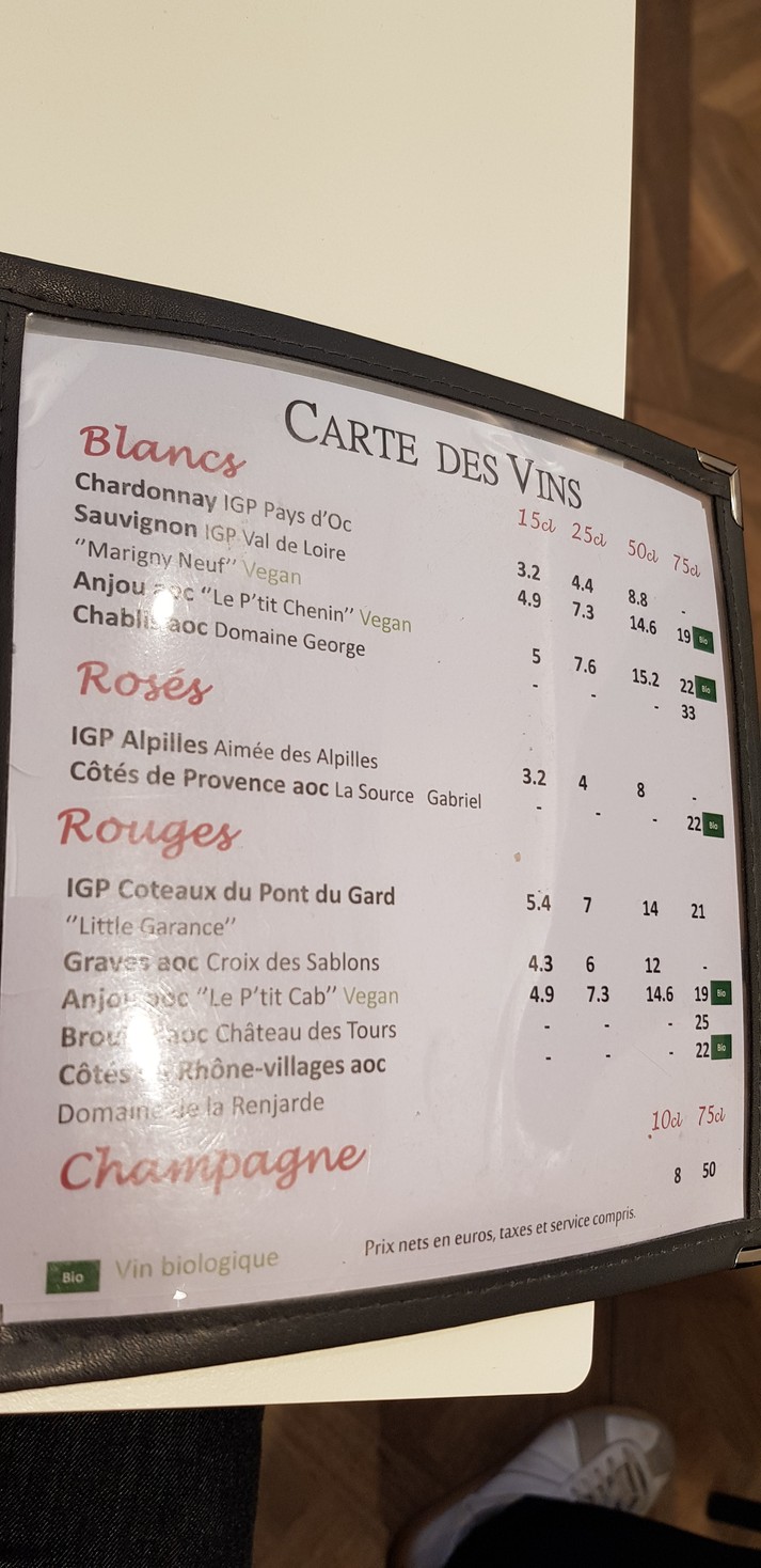 L’atelier des pains menu 2