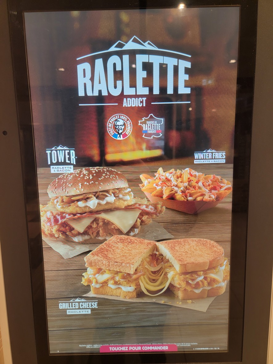 KFC Bondy menu 1