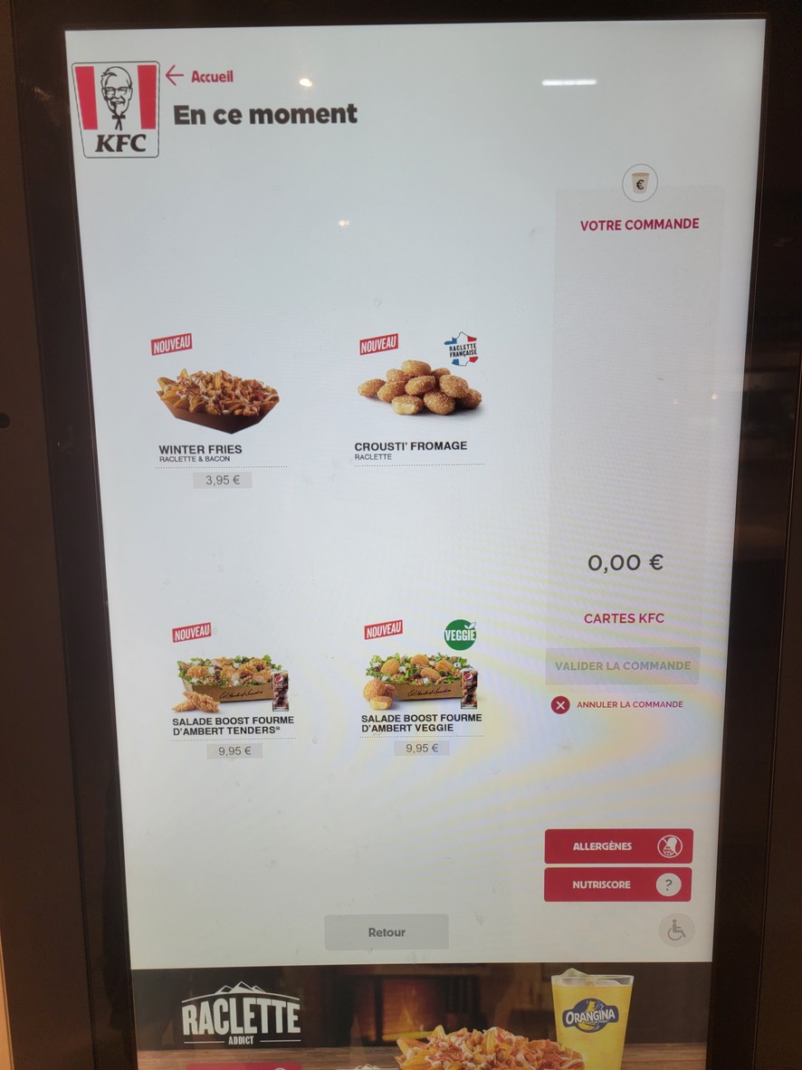 KFC Bondy menu 2