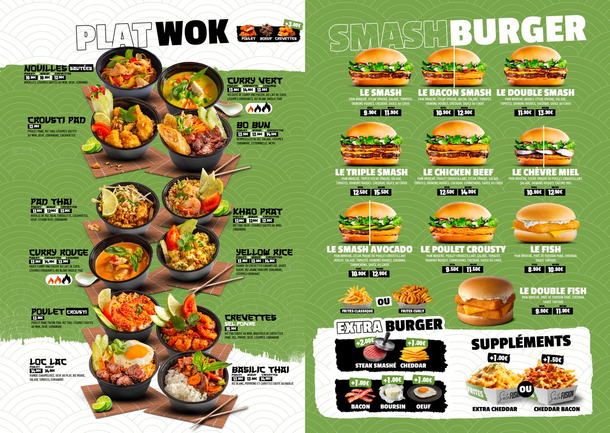 Sato Fusion menu 2