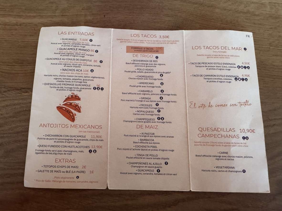 ACÀ Olympiade menu 2