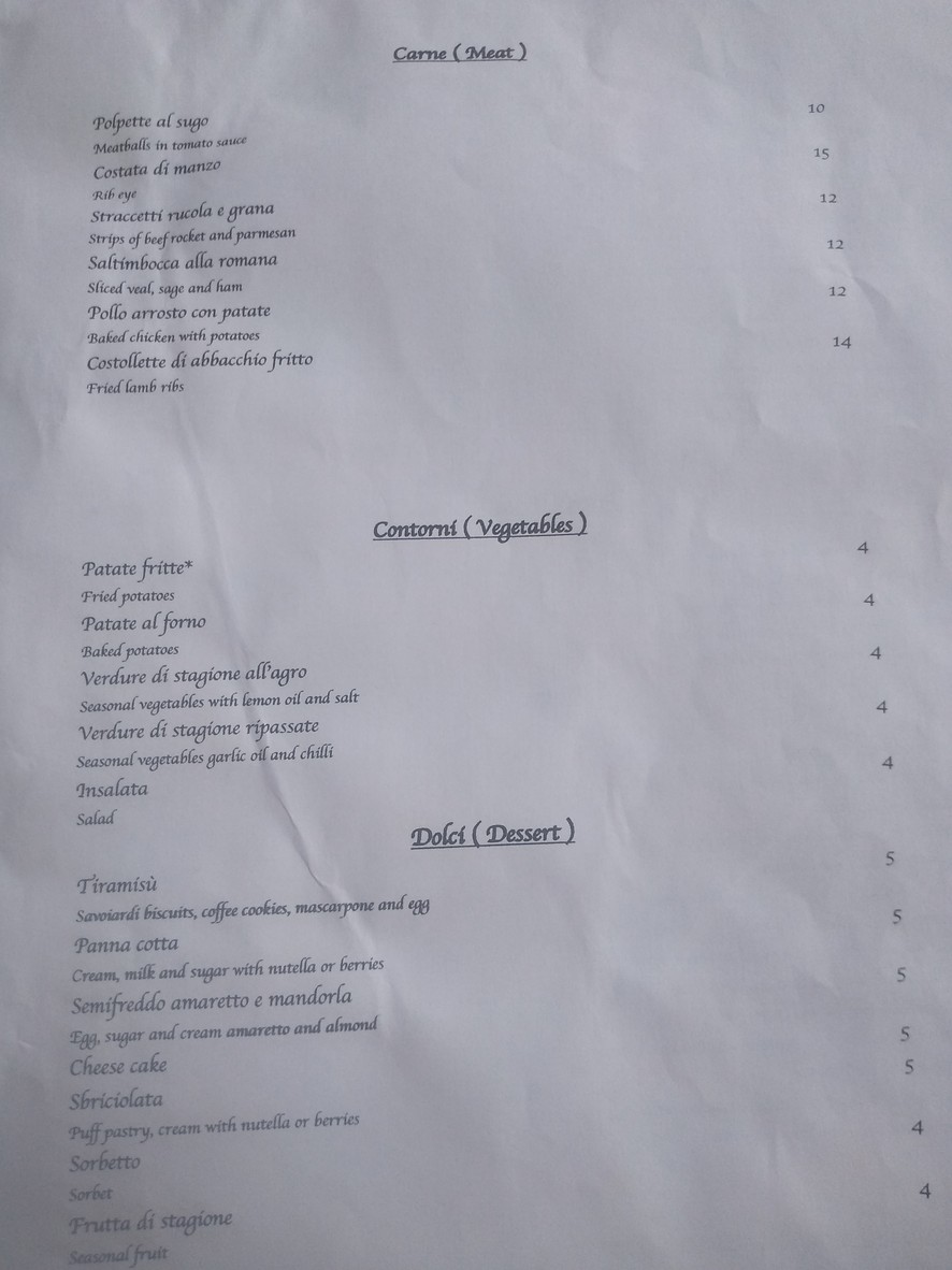 Sellero e Ventresca Due Hosteria Romana menu 2