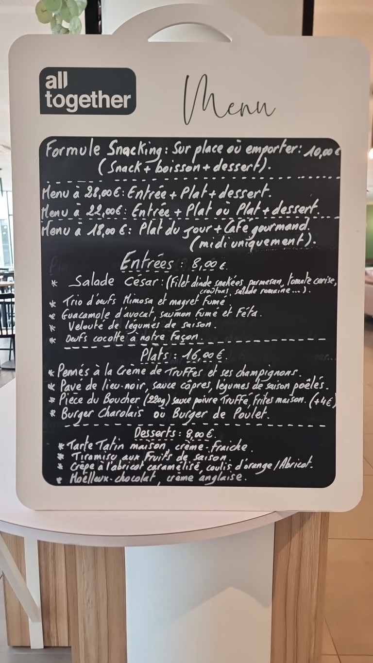 All Together Restaurant Colombes menu 1