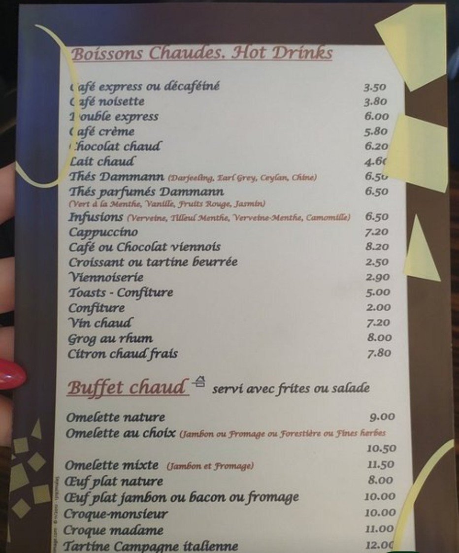 Le Wilson menu 3
