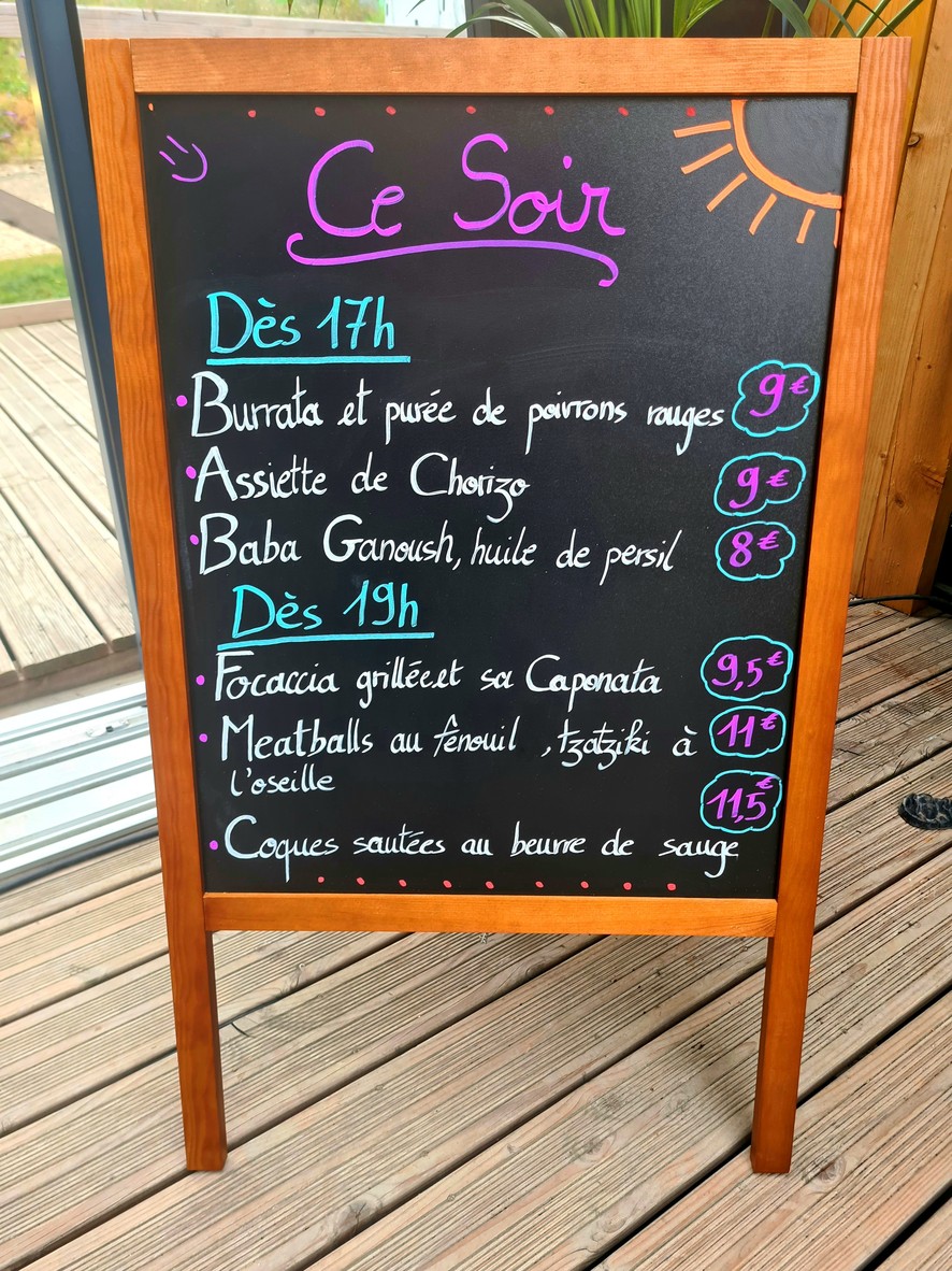 La Bretelle menu 2