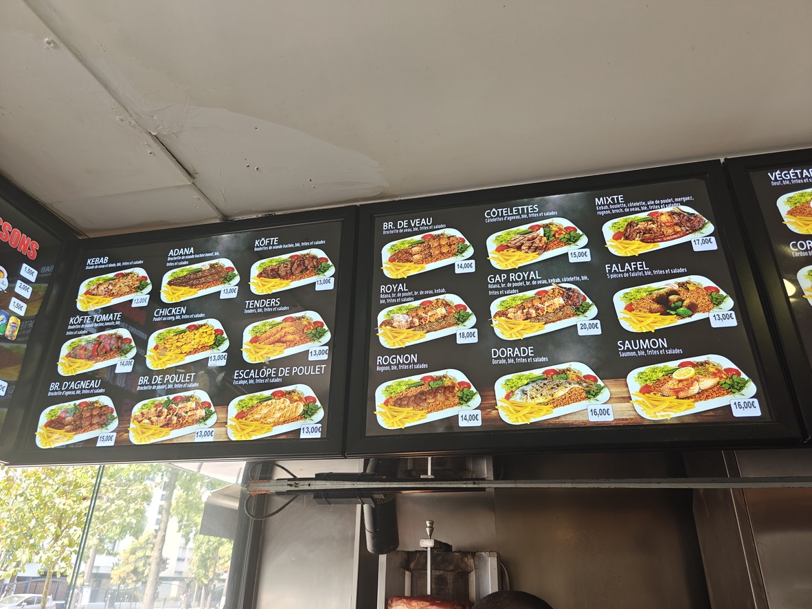 Restaurant GAP menu 2