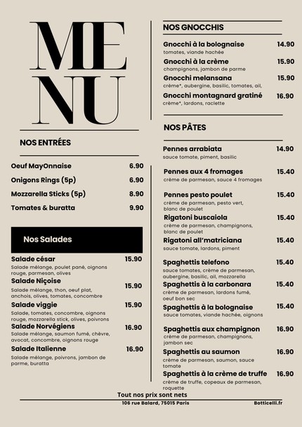 Restaurant Botticelli