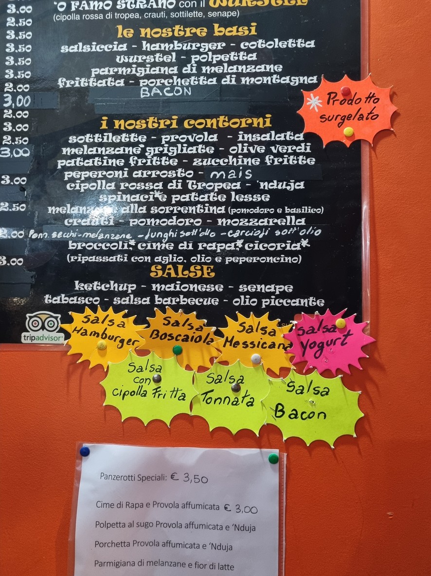 'O Famo Strano menu 4