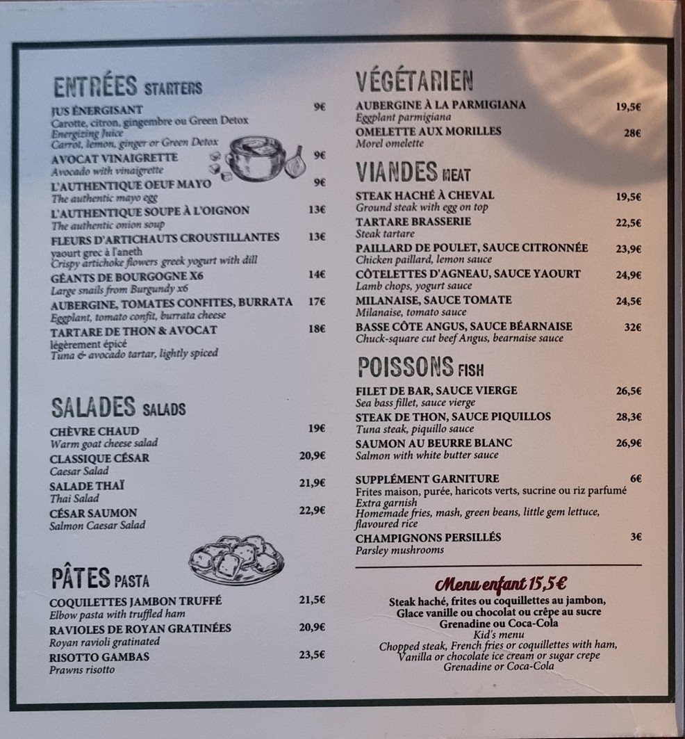Café du Mexique menu 2