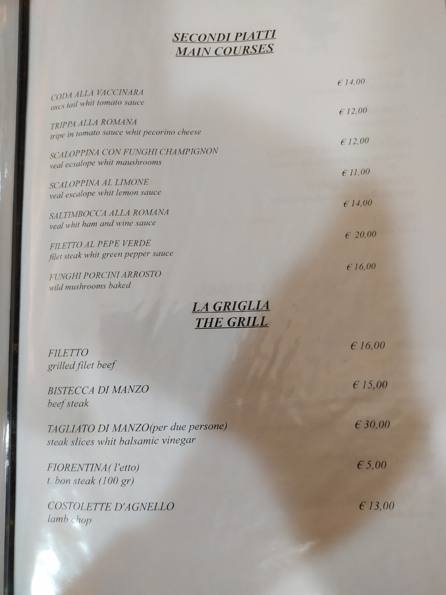 Antico Forno a Testaccio menu 4