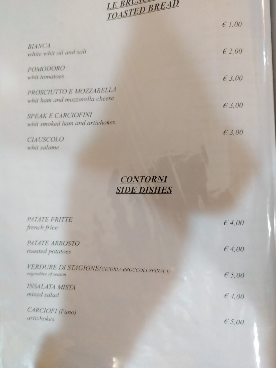 Antico Forno a Testaccio menu 6