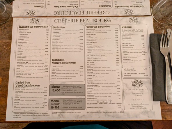 Crêperie Beaubourg