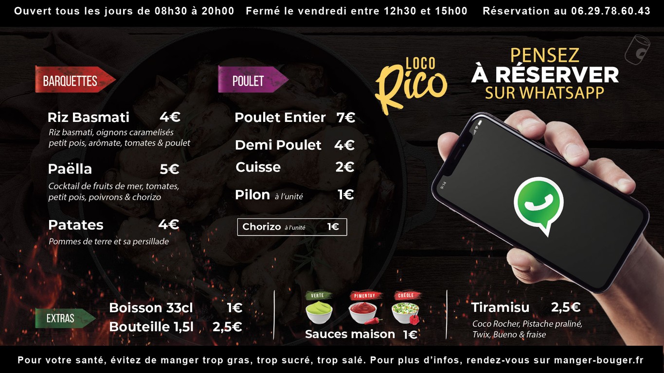 Locorico menu 1