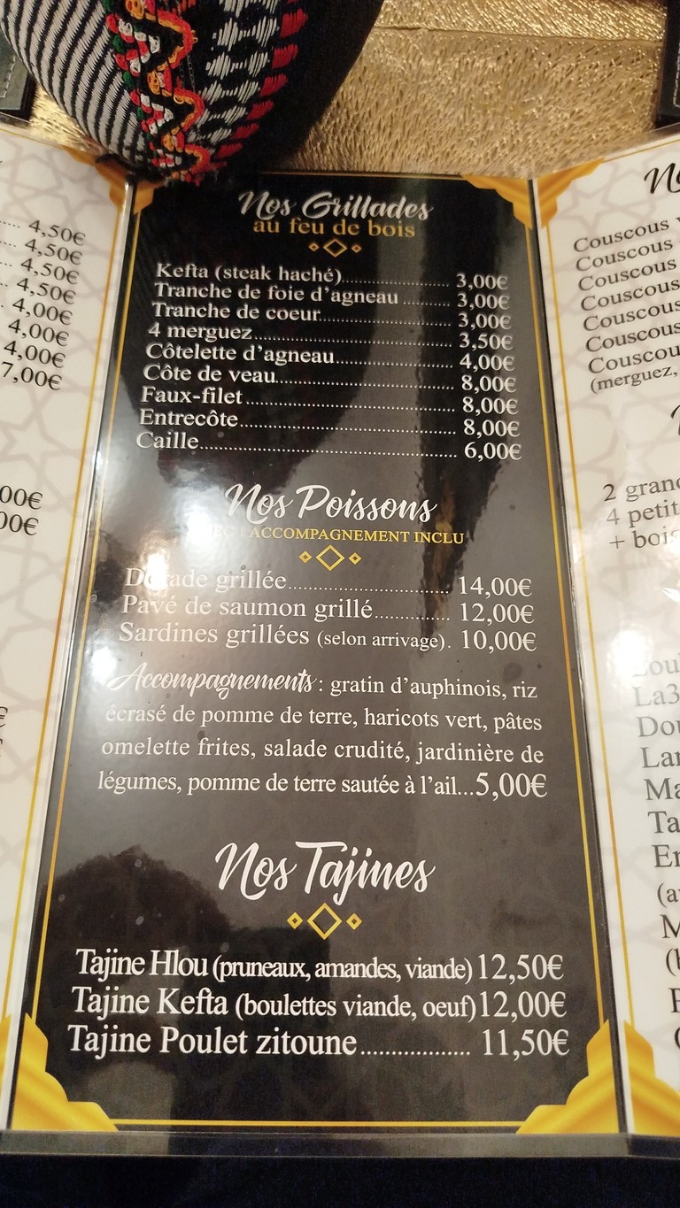 Restaurant Marhaba menu 2