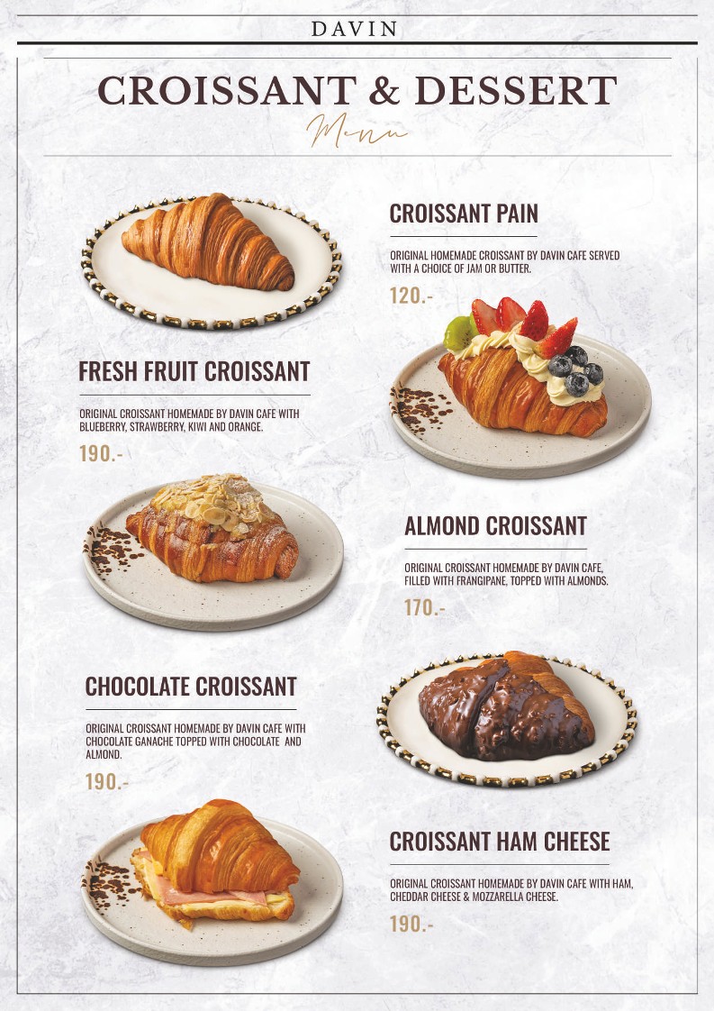 Davin Cafe menu 2