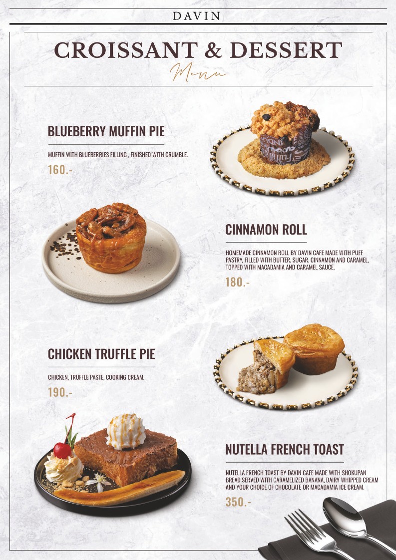 Davin Cafe menu 3