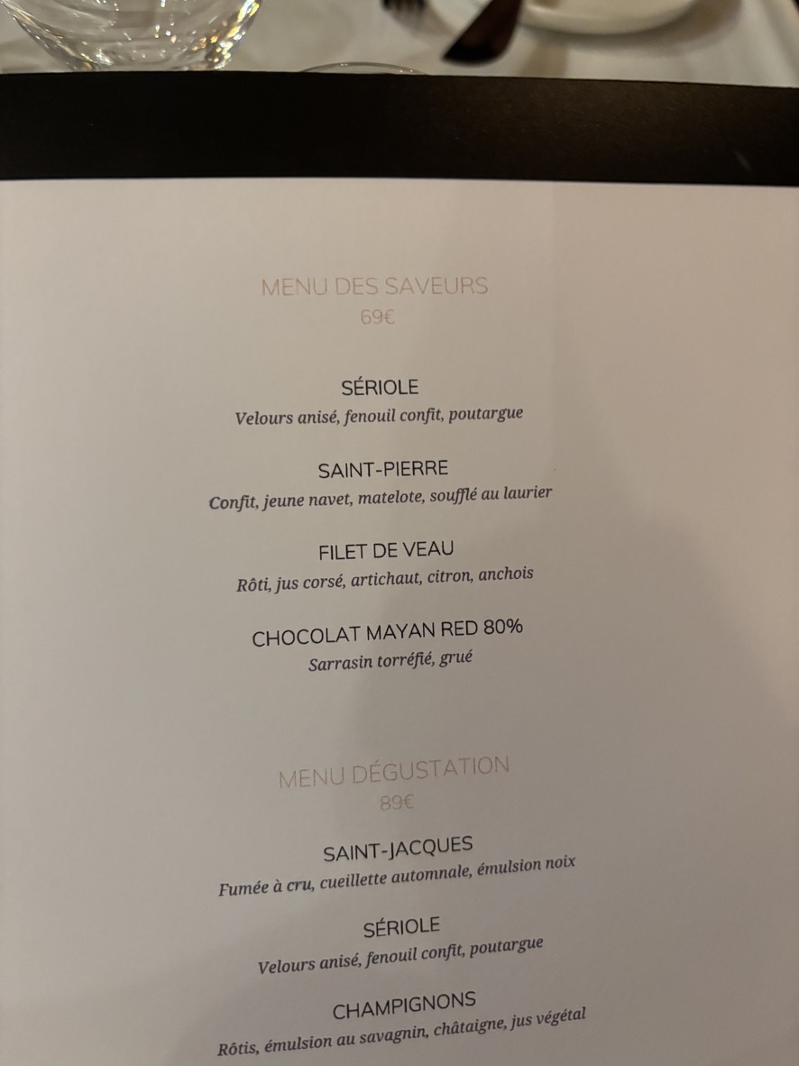 Villa9Trois - 미슐랭 레스토랑 menu 2