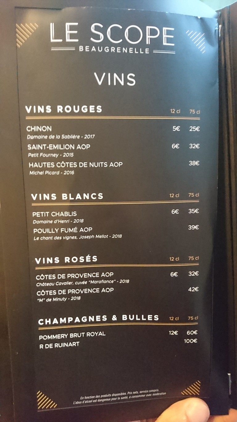 Pathé Café - Beaugrenelle menu 2