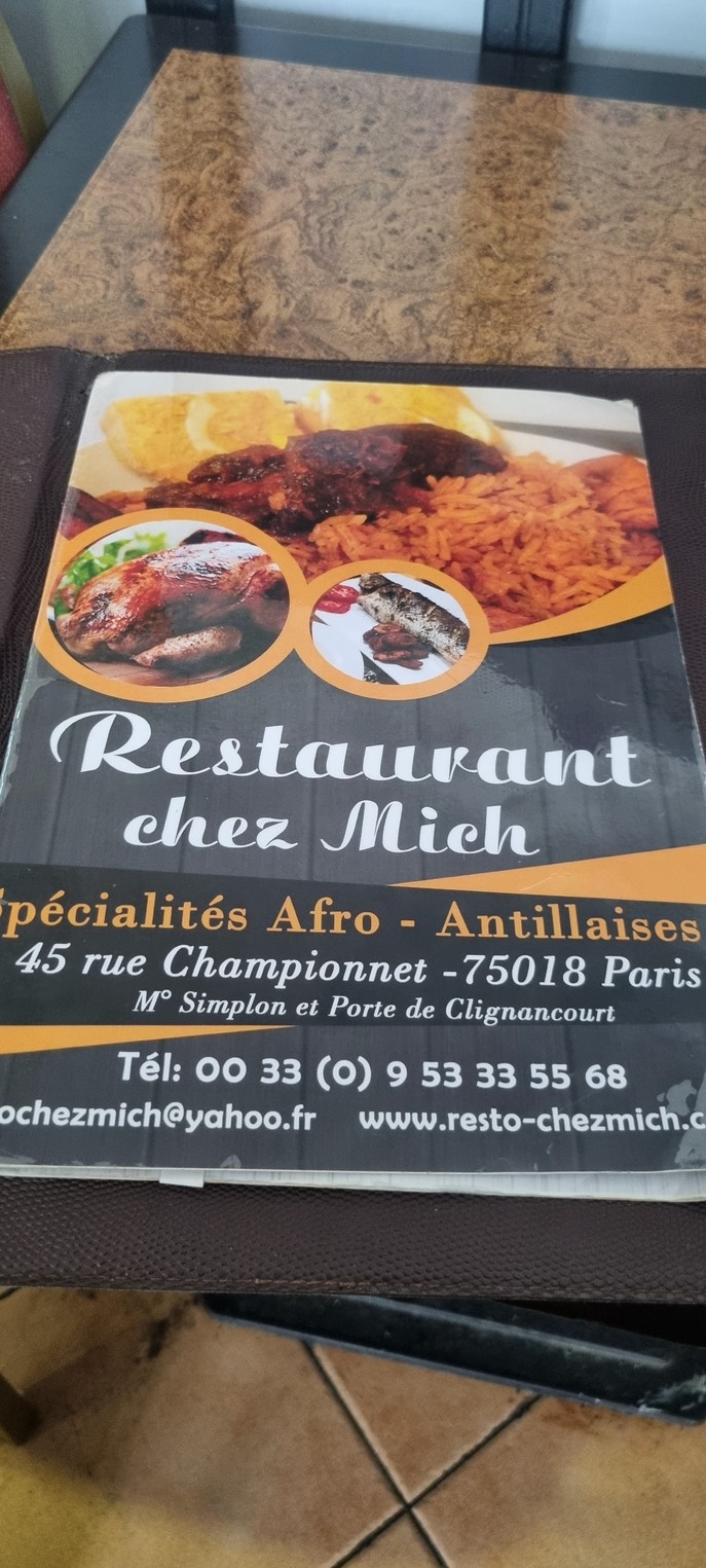Restaurant Chez Mich menu 1