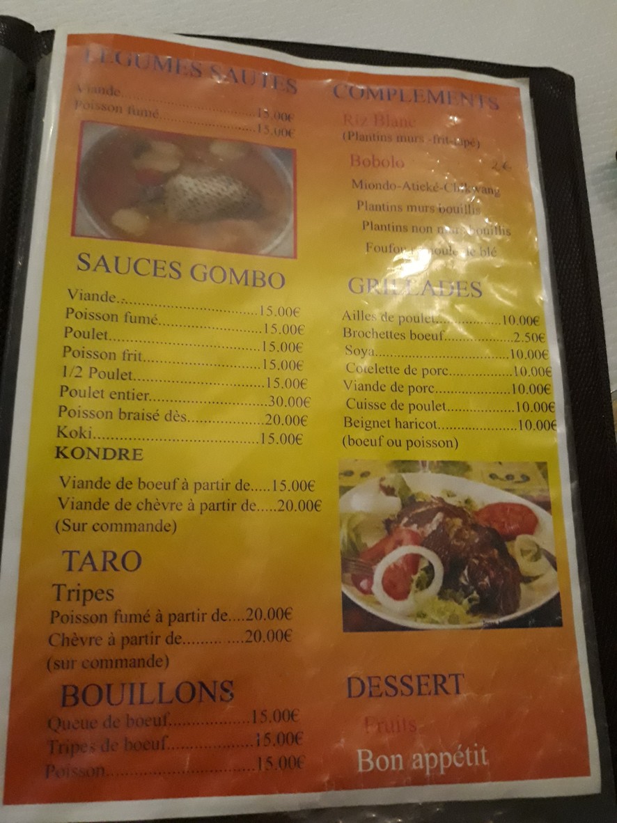 Restaurant Chez Mich menu 3