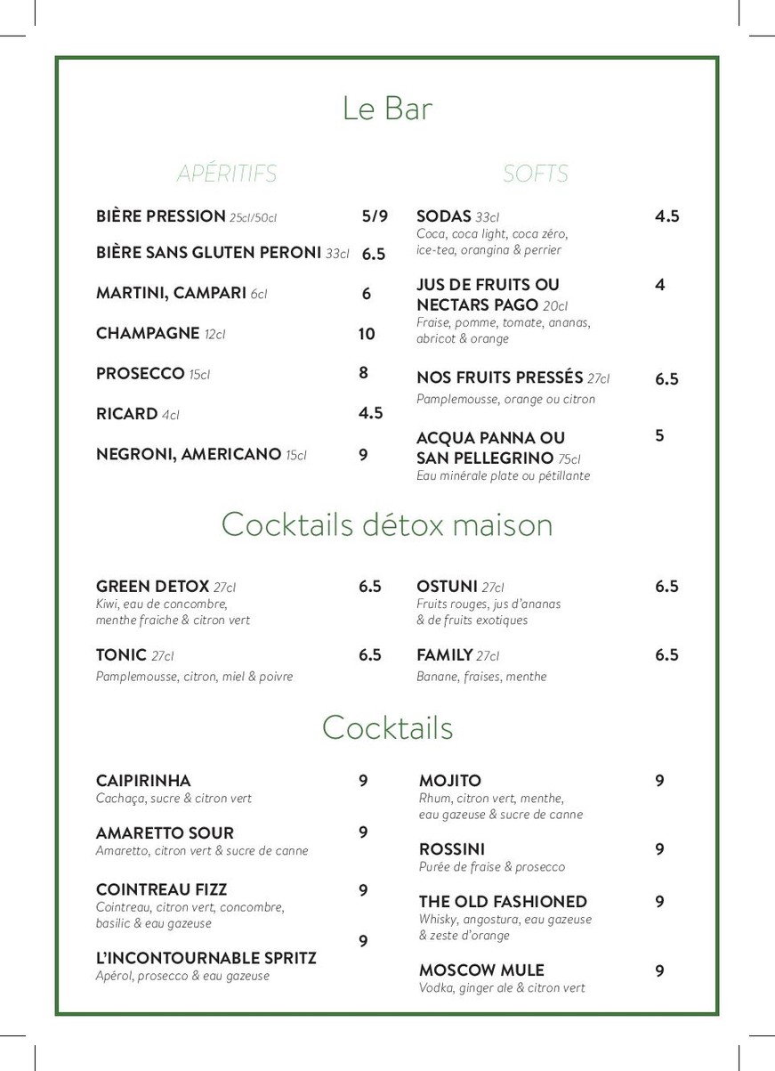 Gemini Boulogne menu 5