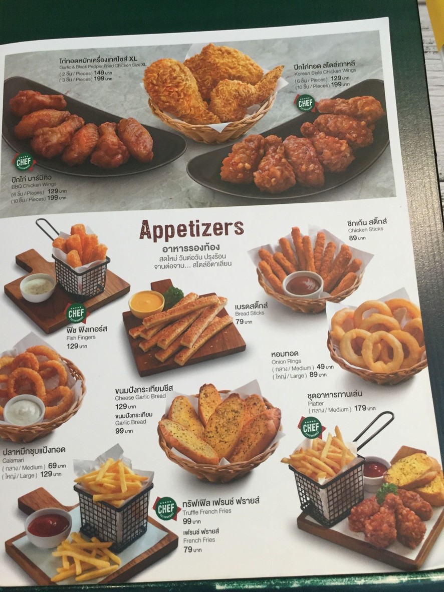 The Pizza Company menu 1