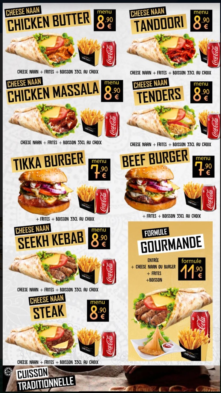 Sher khan menu 3