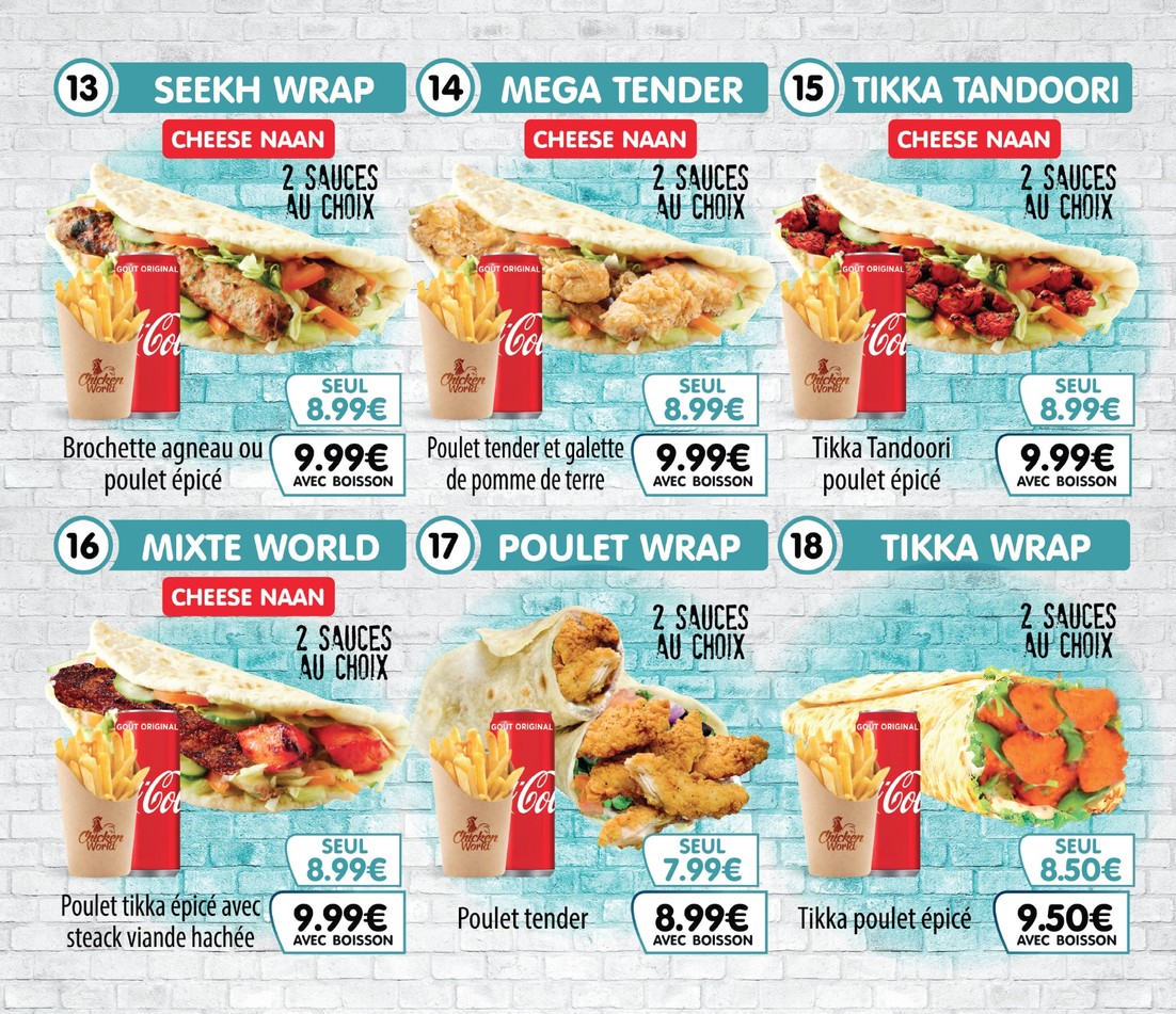 Chicken World menu 3