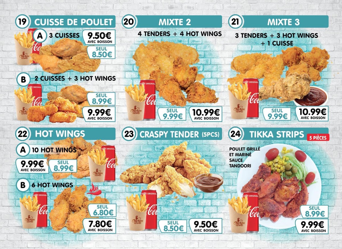 Chicken World menu 4