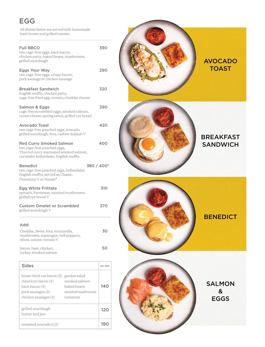 Bangkok Baking Company/BBCO menu 1