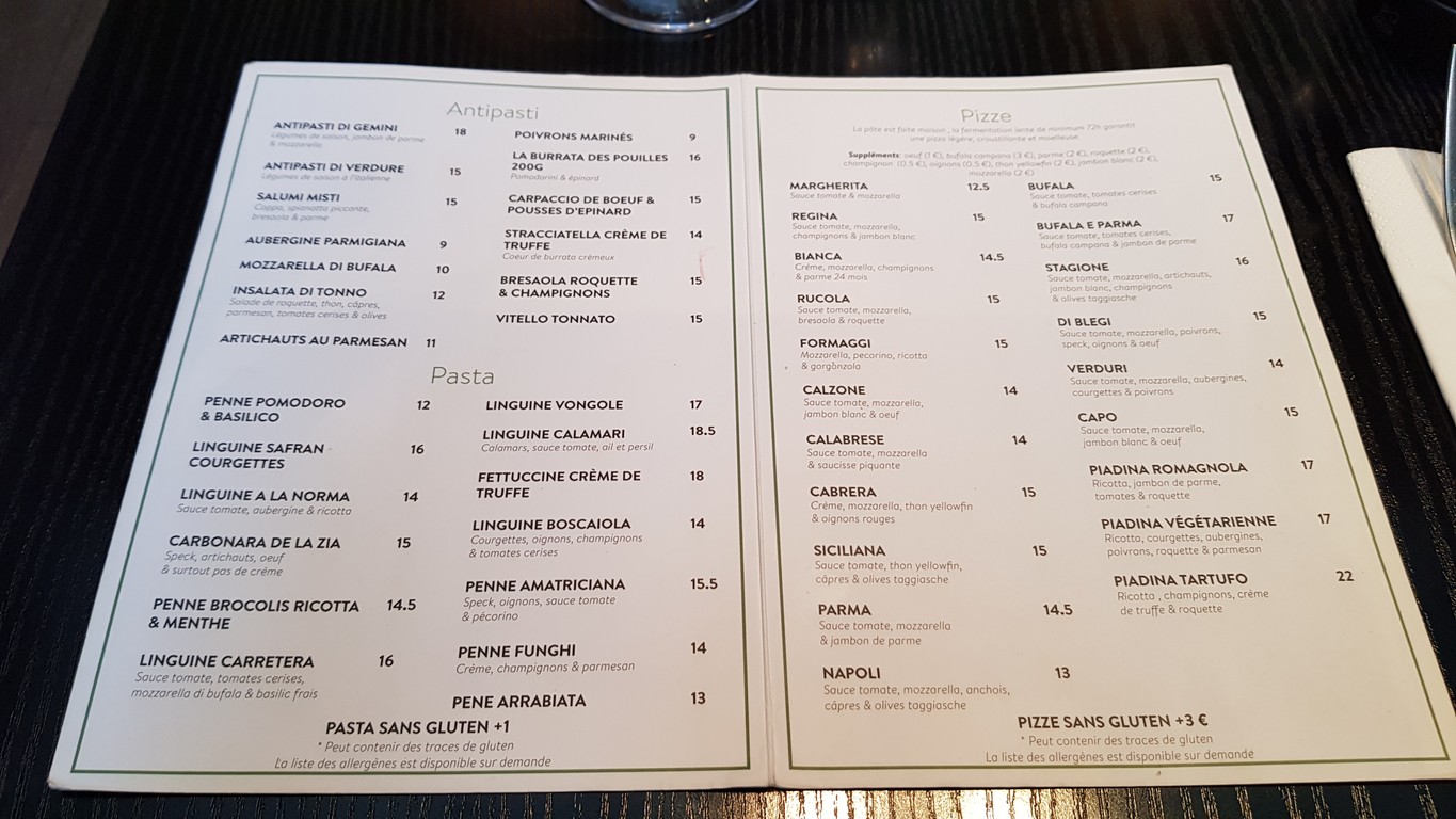 Gemini menu 2