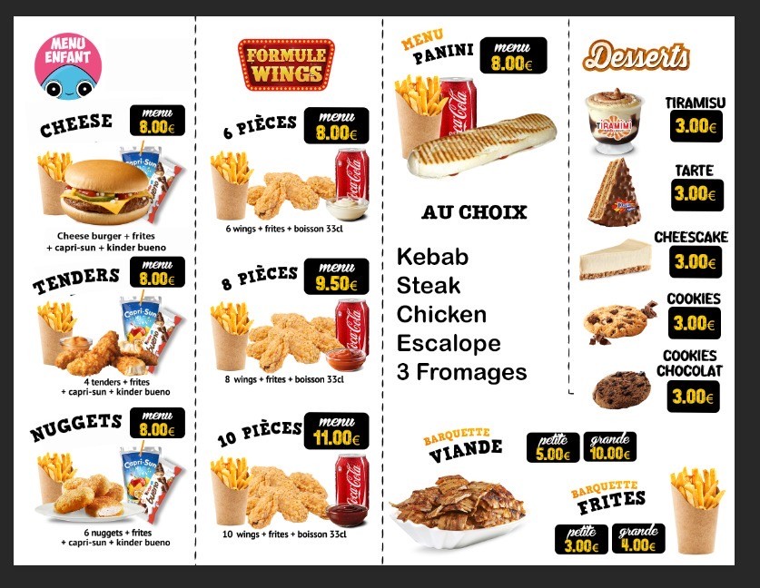 Le Ben's menu 4