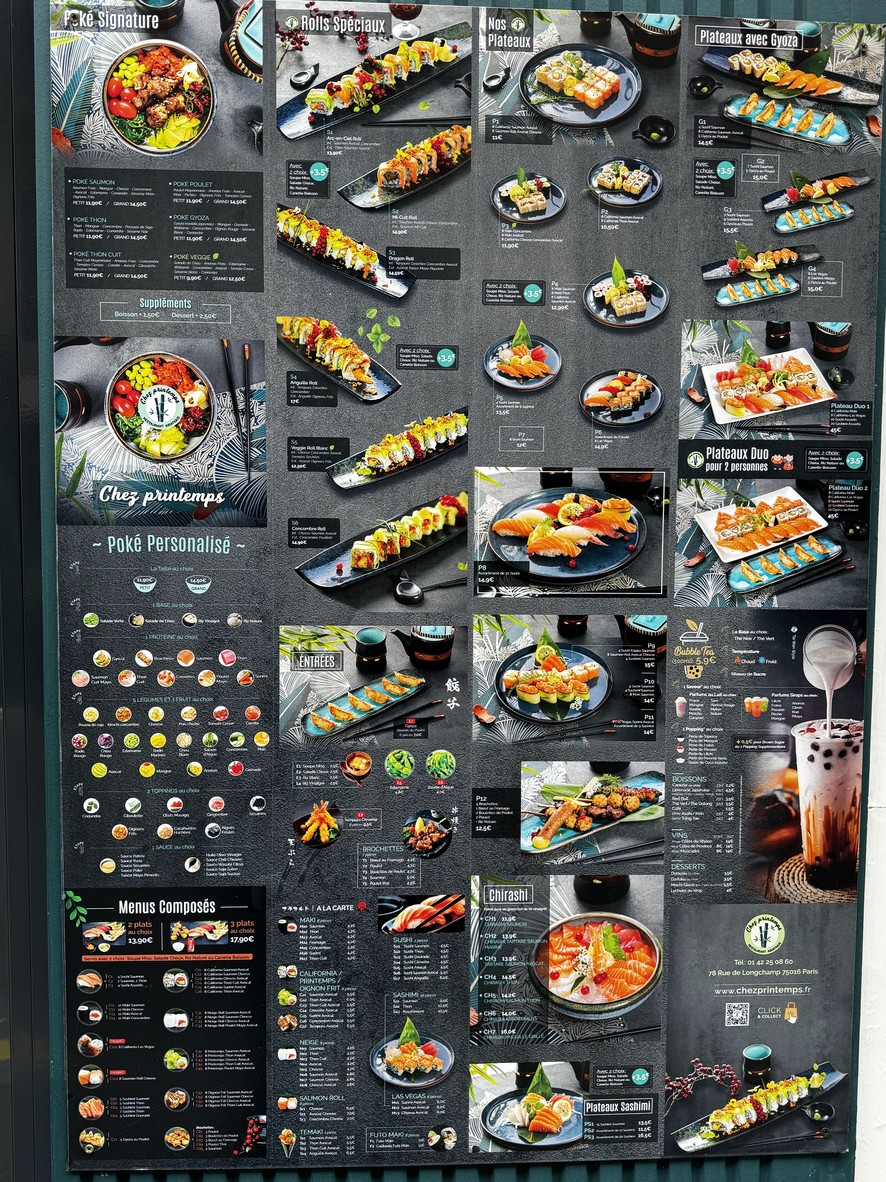 chez printemps menu 1