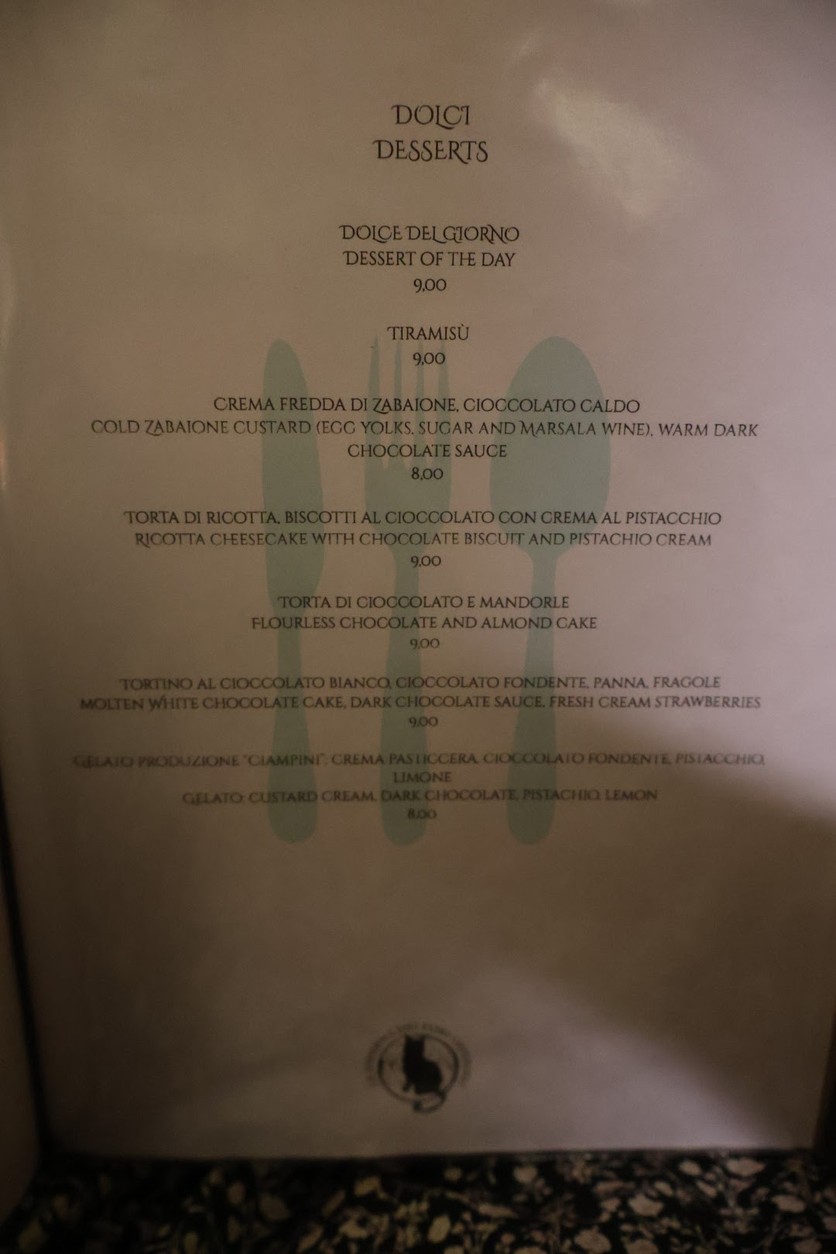 La Taverna dei Fori Imperiali menu 5