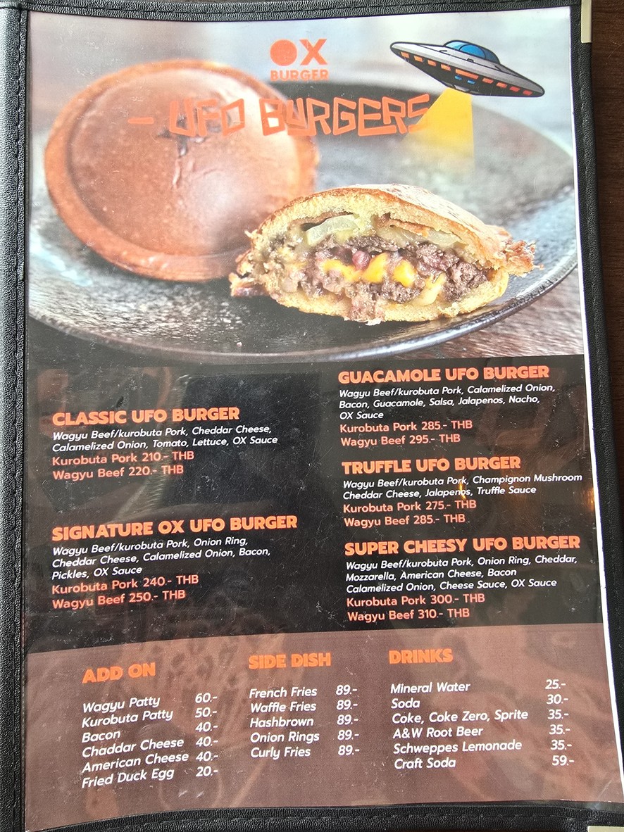 奥克斯汉堡 menu 3