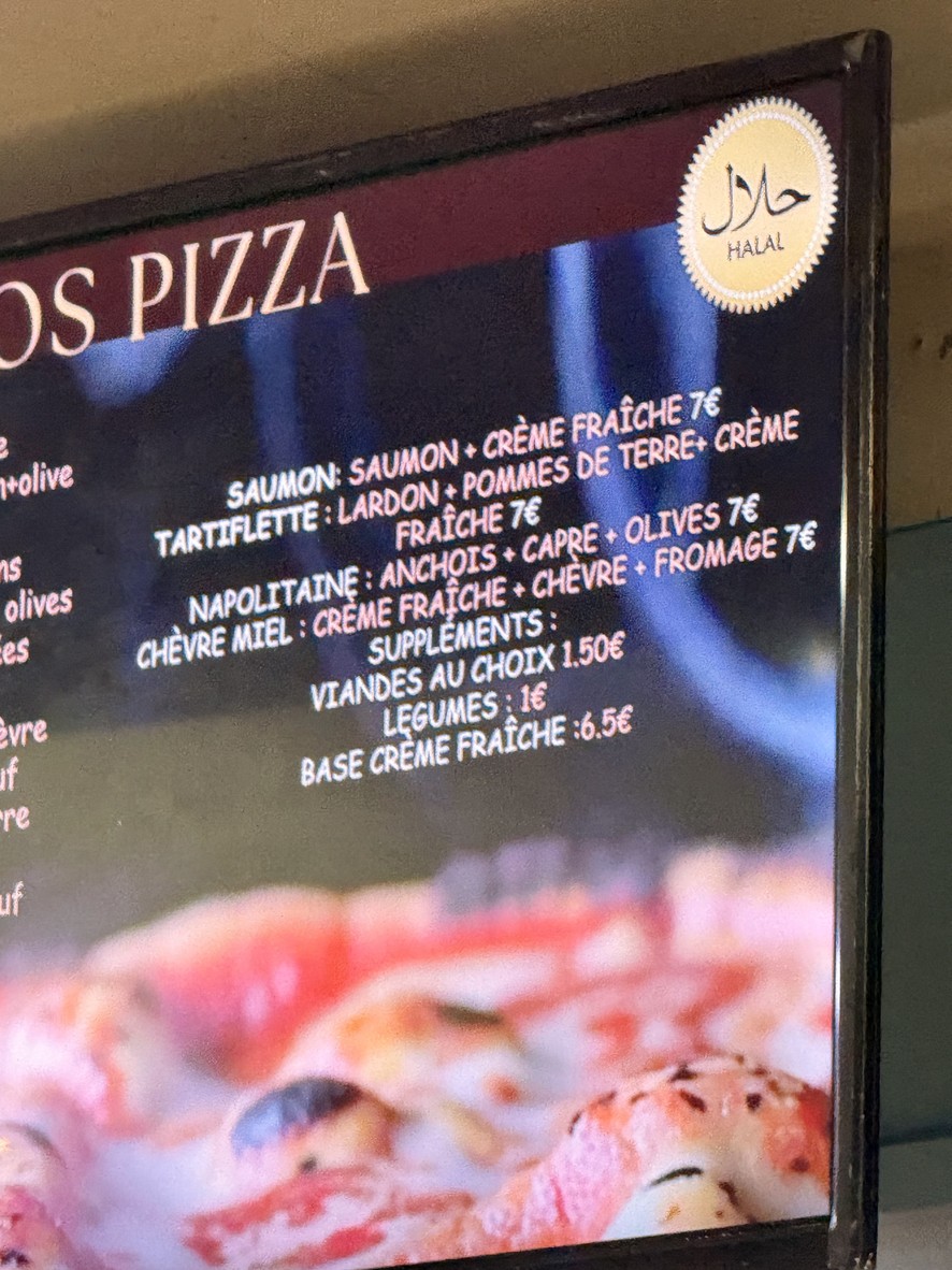 Pizza 5 euros menu 2