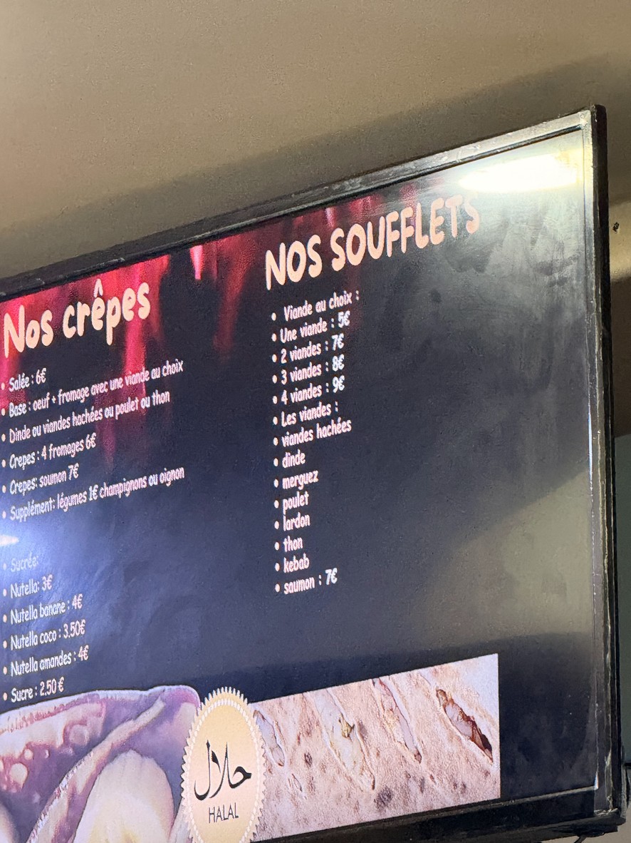 Pizza 5 euros menu 3