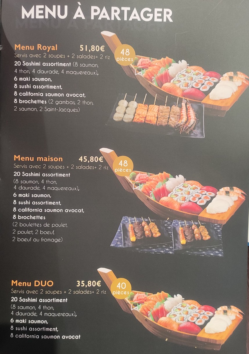Yami Sushi 94 menu 2