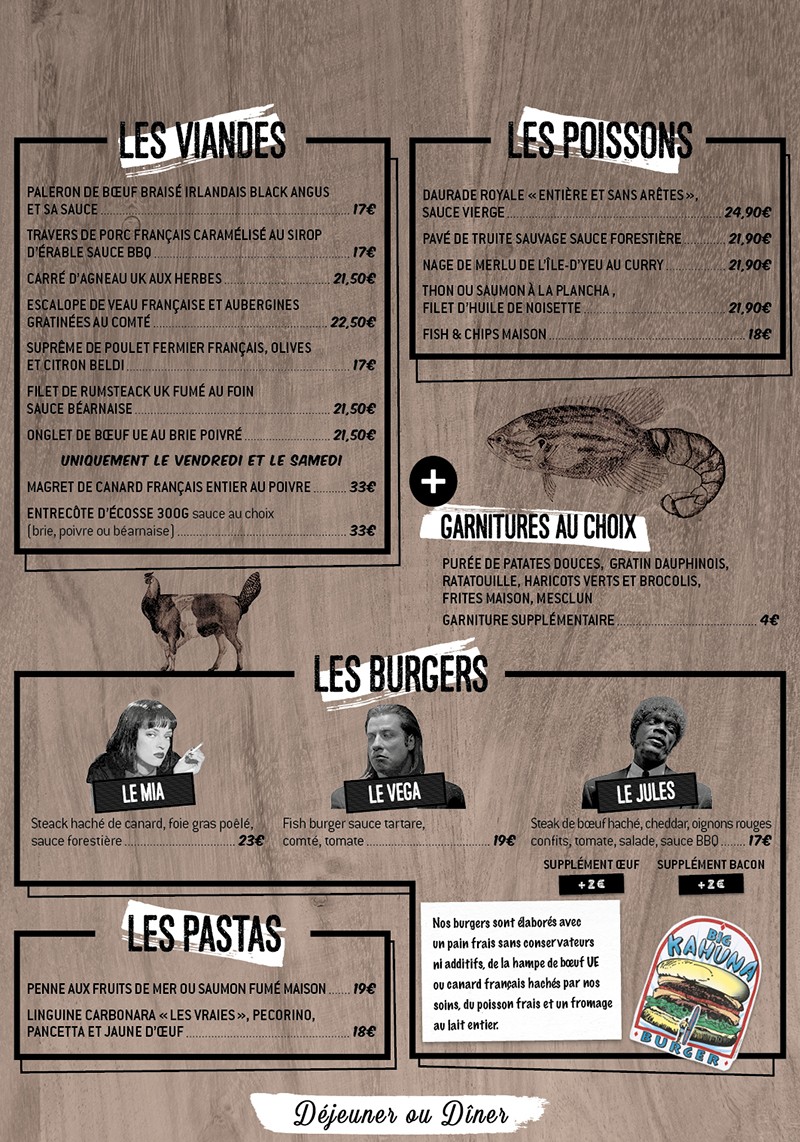لا ميزون مونتمورنسي menu 1