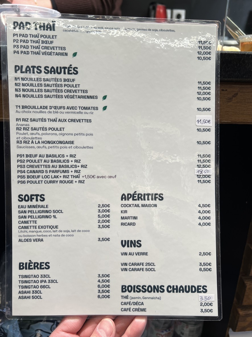 Hôh Bài menu 2