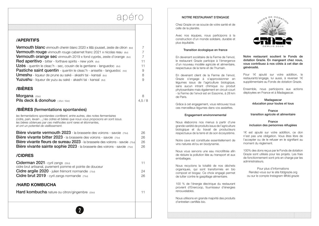 Grazie menu 2