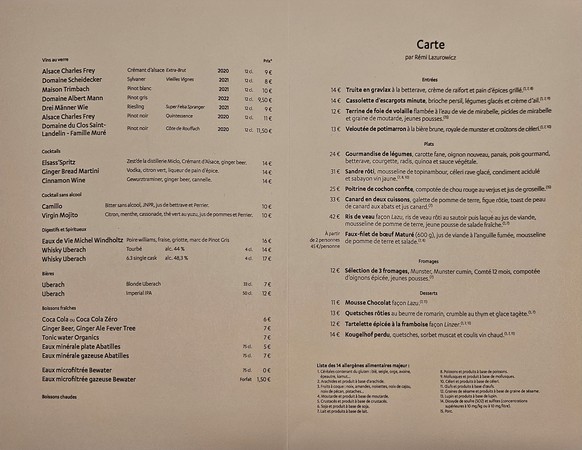 Elsass - Le Restaurant.