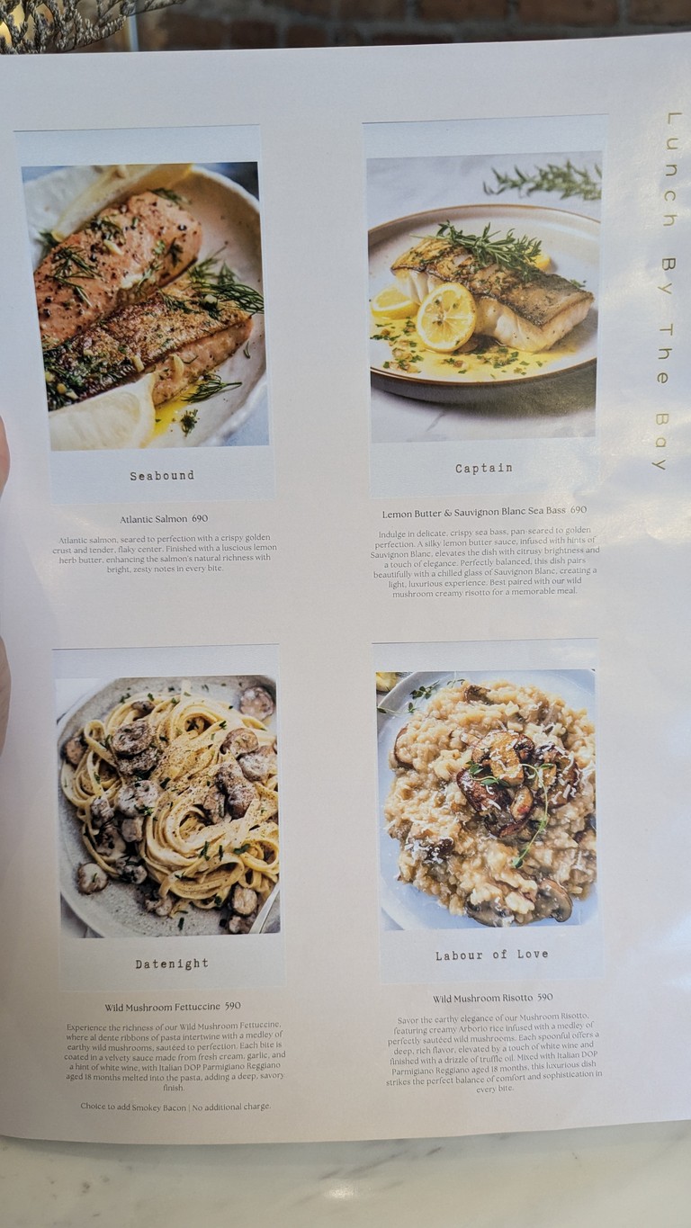 Cataleya Estate menu 2