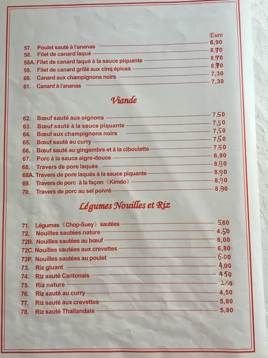 Jardin d'Asie menu 10