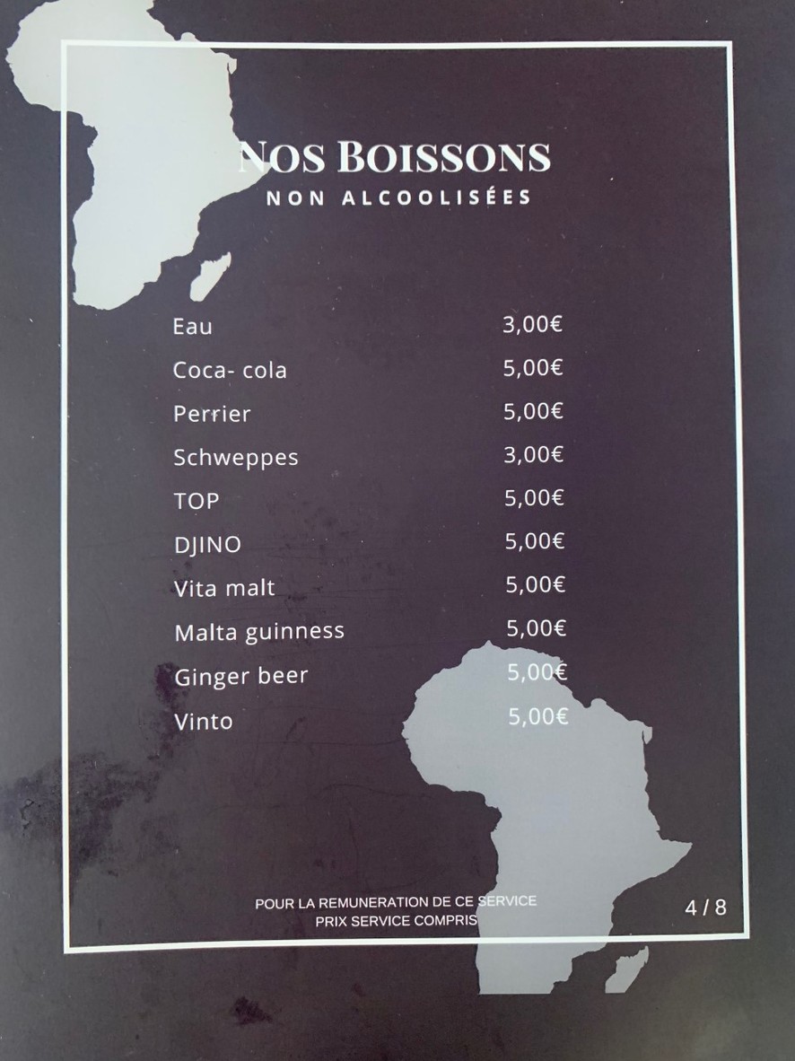 Restaurant Bangou menu 4