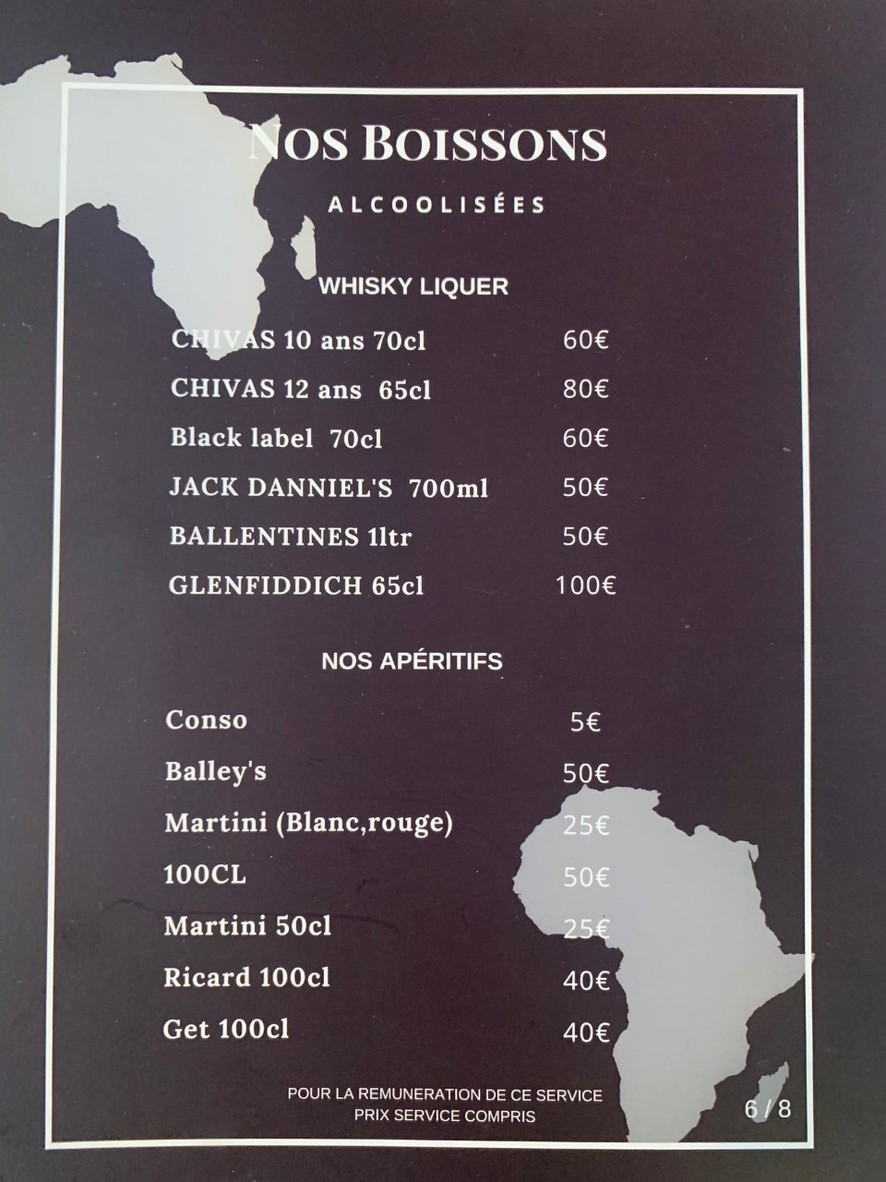 Restaurant Bangou menu 5