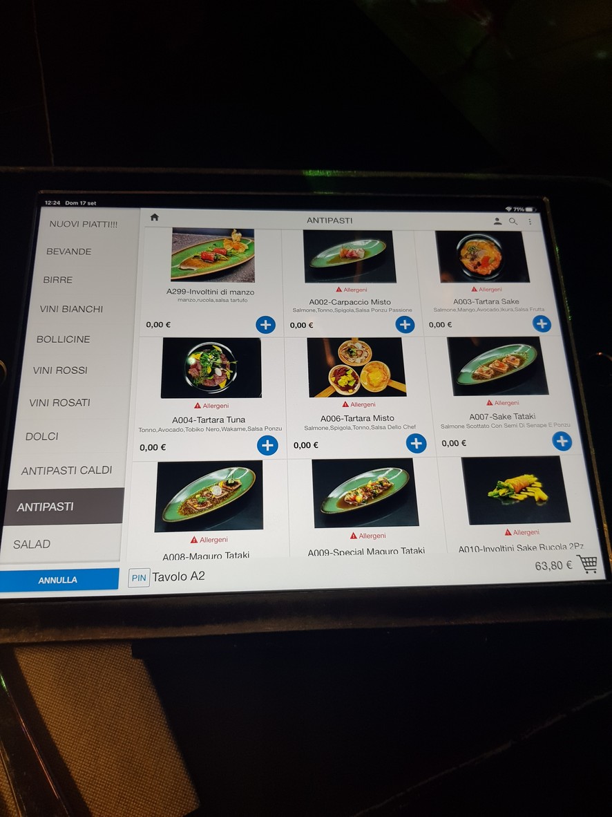 Mizu Sushi menu 1