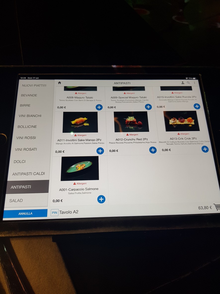 Mizu Sushi menu 2